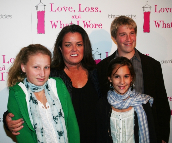 Chelsea O'Donnell, Rosie O'Donnell, Parker O'Donnell and family friend Sophie Photo